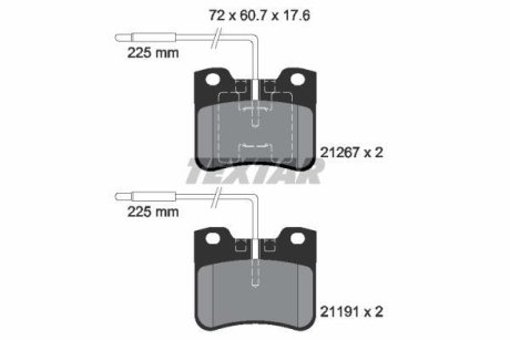 Колодки гальмівні дискові, комплект TEXTAR 2126702