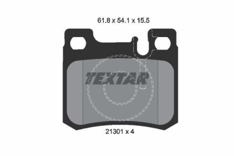 Колодки гальмівні дискові, комплект TEXTAR 2130103
