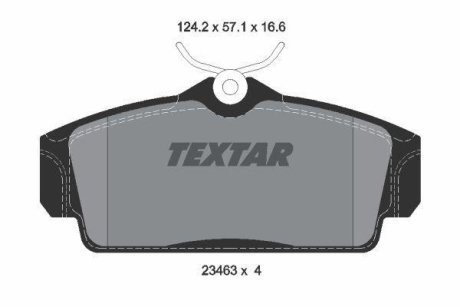 Колодки гальмівні дискові, комплект TEXTAR 2346302