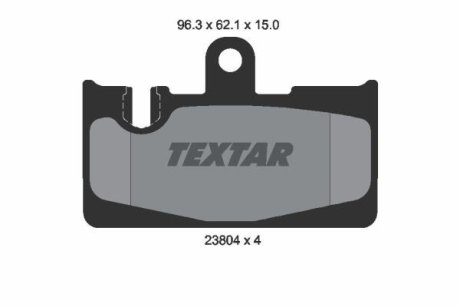 Колодки гальмівні дискові, комплект TEXTAR 2380401