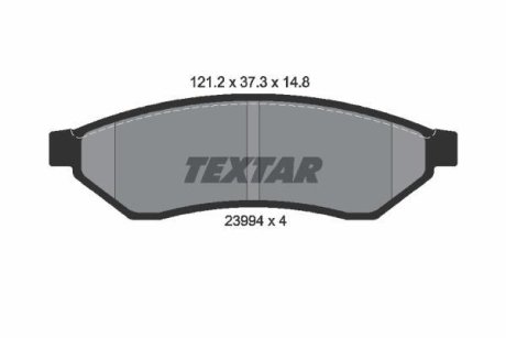 Колодки гальмівні дискові, комплект TEXTAR 2399401