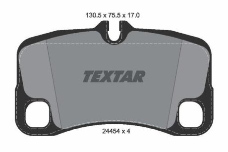 Колодки гальмівні дискові, комплект TEXTAR 2445403