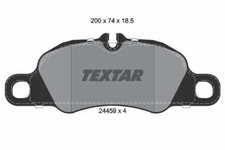 Колодки гальмівні дискові TEXTAR 2445901 (фото 1)
