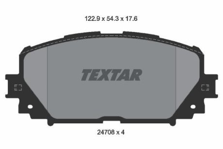 Колодки гальмівні дискові, комплект TEXTAR 2470801