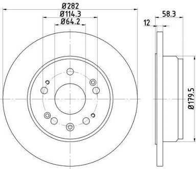 Тормозной диск TEXTAR 92144500 (фото 1)
