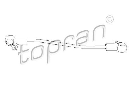Шток вилки переключения передач TOPRAN 102 846 (фото 1)