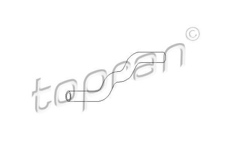 Патрубок радіатора пічки TOPRAN 102873 (фото 1)