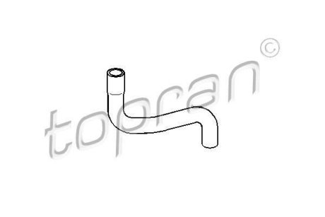 Патрубок системи охолодження Seat Cordoba 1.6 i 96-/VW Golf 91- TOPRAN 109 015 (фото 1)