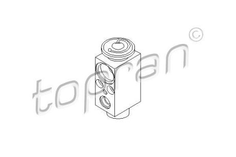 Клапан кондиціонера Ford Galaxy 1.9 Tdi 97-06/VW Sharan 2.8 00-10 TOPRAN 110 730