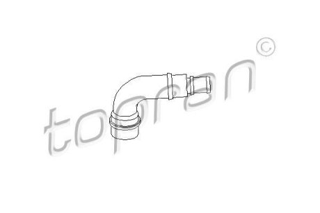 Патрубок системи вентиляції картера TOPRAN 111 158 (фото 1)