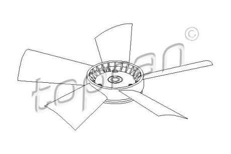 Крильчатка вентилятора радіатора TOPRAN 401191