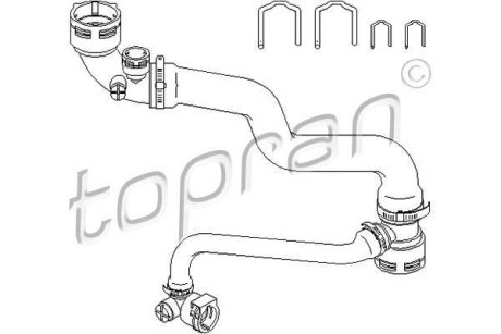 Шланг радiатора TOPRAN 501578