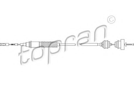 Трос зчеплення ZN TOPRAN 722110