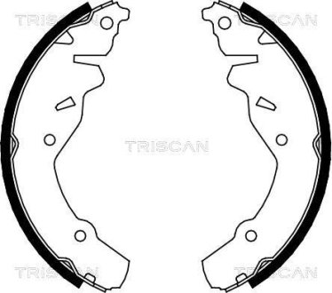 Комплект гальмівних колодок TRISCAN 810080002 (фото 1)