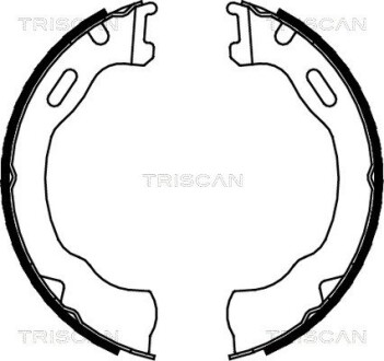 Комплект гальмівних колодок, Стоянкове гальмо TRISCAN 810080007