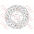 Диск тормозной MERCEDES A(W176)/ B(W246) "F D=295mm "12>> TRW DF6262S (фото 1)