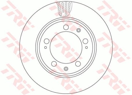 Тормозной диск TRW DF6484S