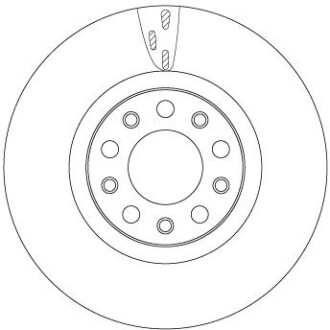 Диск гальмівний ALFA ROMEO Giulia "F "D=305mm "15>> TRW DF6590S