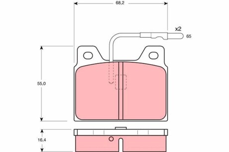 Гальмівні колодки TRW GDB156