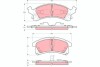 Колодки гальмівні дискові, комплект TRW GDB4097 (фото 1)