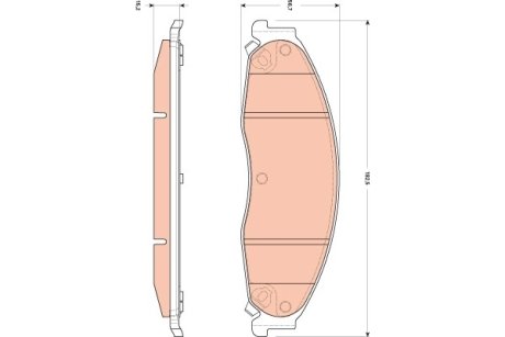 Гальмівні колодки TRW GDB4601