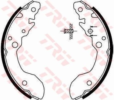 Комплект тормозных колодок TRW GS8671