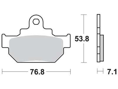 Комплект гальмівних колодок TRW MCB550