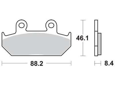 Гальмівна колодка (диск) TRW MCB571