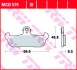 Гальмівна колодка (диск) TRW MCB579 (фото 2)