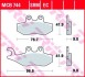 Колодки гальмівні дискові, комплект TRW MCB744SRM (фото 2)