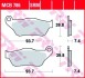 Колодки гальмівні дискові, комплект TRW MCB786SRM (фото 2)