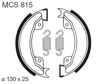 Комплект тормозных колодок TRW MCS815