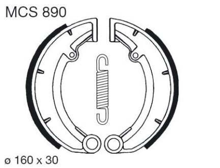 Комплект тормозных колодок TRW MCS890