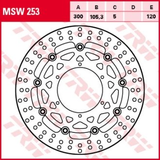 Тормозной диск TRW MSW253