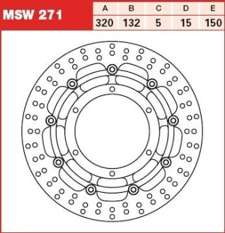 Тормозной диск TRW MSW271 (фото 1)