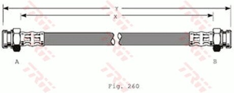 Тормозной шланг TRW PHA368