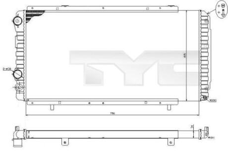 Датчик ABS, передний TYC 709-0014-R