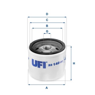 Масляний фiльтр UFI 23.149.00