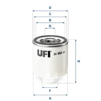 Фільтр масляний UFI 23.664.00