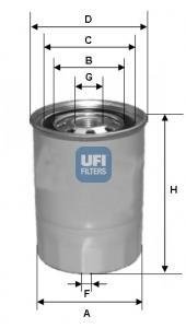 Паливний фільтр UFI 24.327.00