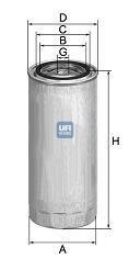Топливный фильтр UFI 2433700 (фото 1)