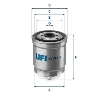 Паливний фільтр UFI 24.350.00