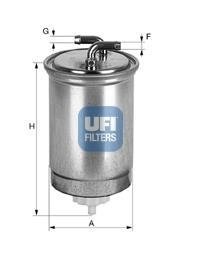 Топливный фильтр UFI 2436500 (фото 1)