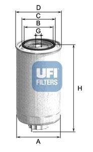 Паливний фільтр UFI 2499900