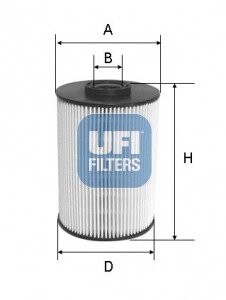 Топливный фильтр UFI 26.037.00