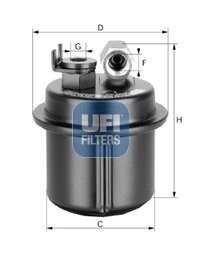 Топливный фильтр UFI 3153500