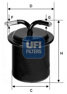 Топливный фильтр UFI 31.541.00