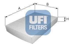 Фiльтр салону UFI 53.072.00