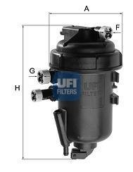 Фільтр паливний FIAT DUCATO 2.0, 2.8 JTD 05-, PEUGEOT BOXER 2.0-2.8 HDI 05- (OE) (вир-во) UFI 55.127.00