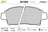 Гальмівні колодки дискові TOYOTA Yaris "1,0-1,4 "F "99-05 VALEO 301606 (фото 1)